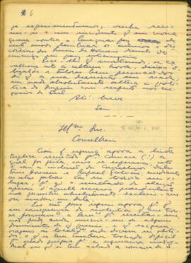 Carta de Amaro Carneiro Bezerra Cavalcanti tratando de assuntos políticos