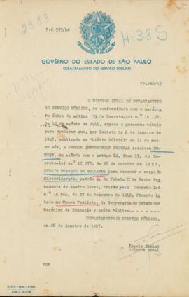 Historiógrafo do Museu Paulista