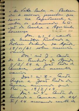 Resumos de cartas de Francisco Xavier de Mendonça Furtado a D. João Pedro da Câmara