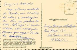Cartão postal de Cláudia e ? a Sérgio Buarque de Holanda