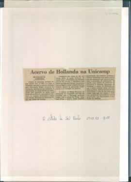 "Acervo de Hollanda na Unicamp"