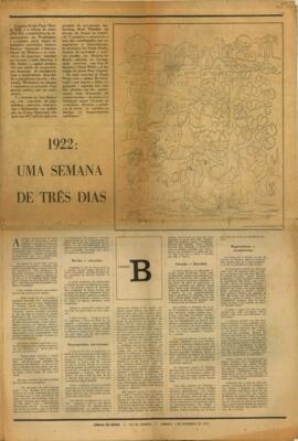 Suplemento de jornal sobre a Semana de Arte Moderna de 1922
