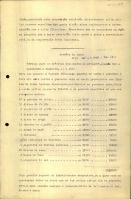 Fórmula para os créditos designados no Artigo 5º