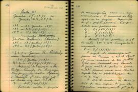 Fragmentos de despachos de James R. Partridge e Henry T. Blow