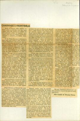 "Caminhos e Fronteiras"