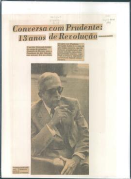 “Conversa com Prudente: 13 anos de Revolução”