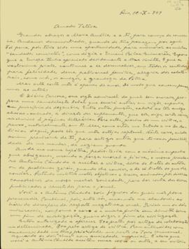 Carta de Prudente de Morais Neto a Sérgio Buarque de Holanda