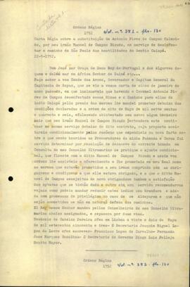 Carta Régia de D. José