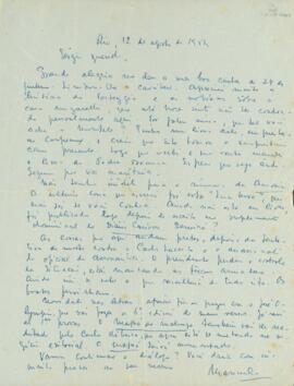 Carta de Manuel Bandeira a Sérgio Buarque de Holanda
