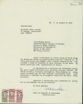 Carta do Ministério das Relações Exteriores a Sérgio Buarque de Holanda
