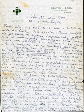 Carta de Octávio Tarquínio de Souza a Sérgio Buarque de Holanda