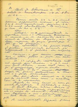 Fragmento de carta do Conselheiro Francisco Octaviano de Almeida Rosa ao Conselheiro Zacarias de Goes e Vasconcelos