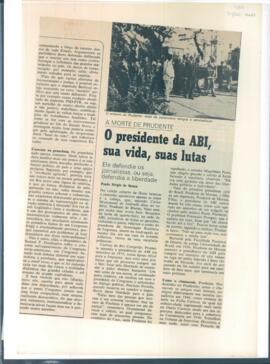 “A Morte de Prudente. O Presidente da ABI, sua vida, suas lutas”