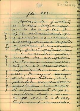 Apologia da Provisão do Conselho Ultramarino e Provimentos dos Corregedores da Comarca sobre os vereadores que deixaram de escrever as memórias dos anos de 1820 a 1829