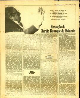 "Evocação de Sérgio Buarque de Holanda"