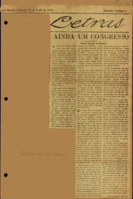 "Ainda um congresso"
