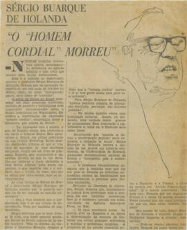 "Sérgio Buarque de Holanda: o homem cordial morreu"