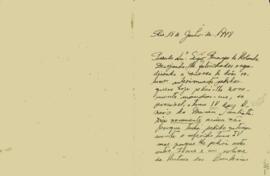 Carta de Miguel Costa Filho a Sérgio Buarque de Holanda