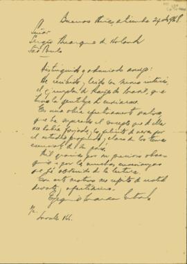 Carta de Ezequiel Martinez Estrada a Sérgio Buarque de Holanda