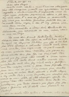 Carta de Mário Raul de Morais Andrade a Sérgio Buarque de Holanda