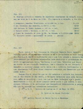 Carta de D. Rodrigo de Sousa Coutinho a Antônio Manoel de Melo Castro e Mendonça