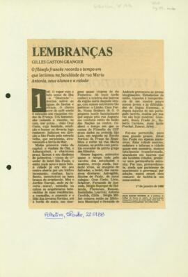 "Lembranças"