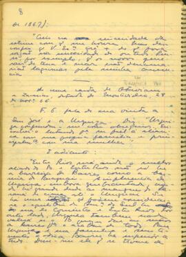 Fragmento de carta do Conselheiro Francisco Octaviano de Almeida Rosa ao Conselheiro Zacarias de Goes e Vasconcelos