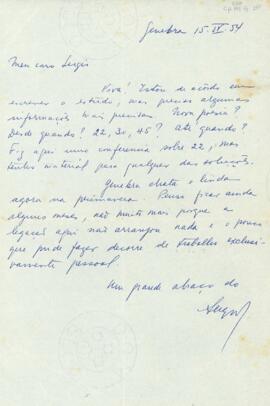 Carta de Sérgio Milliet a Sérgio Buarque de Holanda