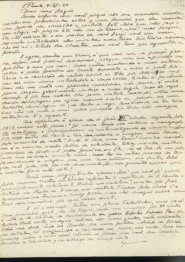 Carta de Mário Raul de Morais Andrade a Sérgio Buarque de Holanda