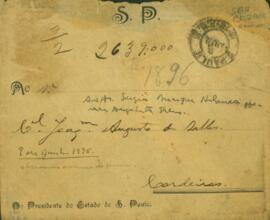 Carta de Campos Salles a Joaquim Augusto de Salles