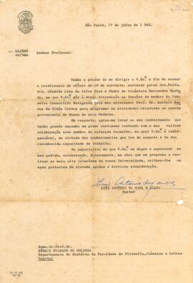 Colaborador do Conselho Consultivo do Museu de Arte Moderna