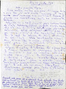 Carta de Octávio Tarquínio de Souza a Sérgio Buarque de Holanda