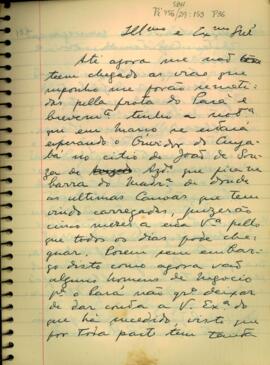 Carta de D. Antônio Rolim de Moura, Governador Capitão General da Capitania de Mato Grosso, a Diogo de Mendonça Corte Real
