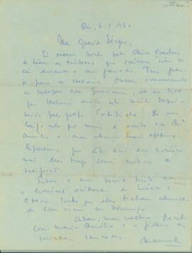 Carta de Manuel Bandeira a Sérgio Buarque de Holanda