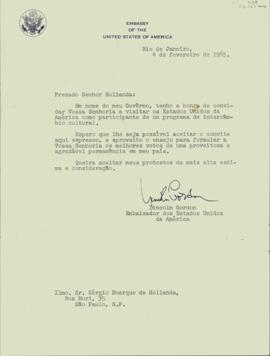Carta de Lincoln Gordon a Sérgio Buarque de Holanda