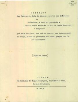Contrato das Fábricas de Sola de Atanado