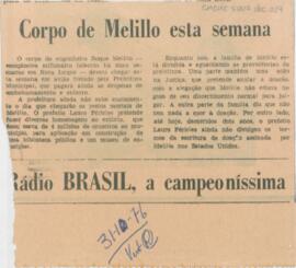 Corpo de Melillo esta semana
