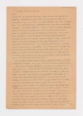 [Carta de MLb a Lino Moreira, atestando sua admiração pelos oradores e a superioridade destes sobre os filósofos]